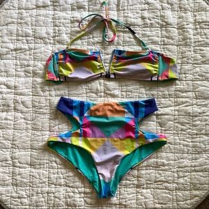 Mara Hoffman High Waisted Swimsuit
